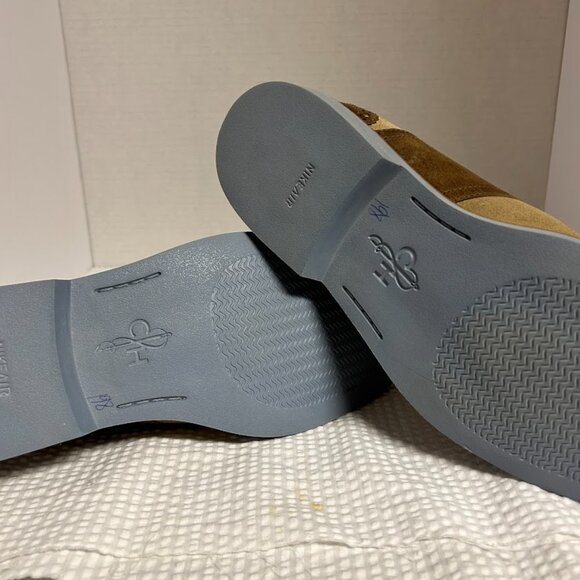 Cole Haan Men’s Two-Tone Suede Saddle Oxford Shoes Tan/Brown Size 8.5M - Picture 3 of 12